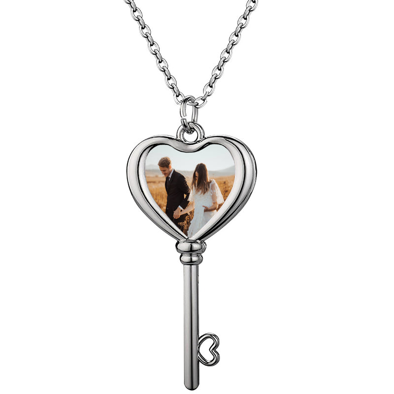 Medium Custom Script Name Necklace, Personalized Acrylic Jewelry, 5/8 Inch Height