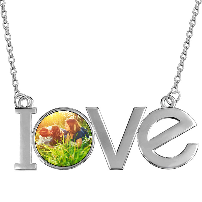 Monogram Necklace Sterling Silver Hand Engraved Personalized Initial Necklace - Made in USA