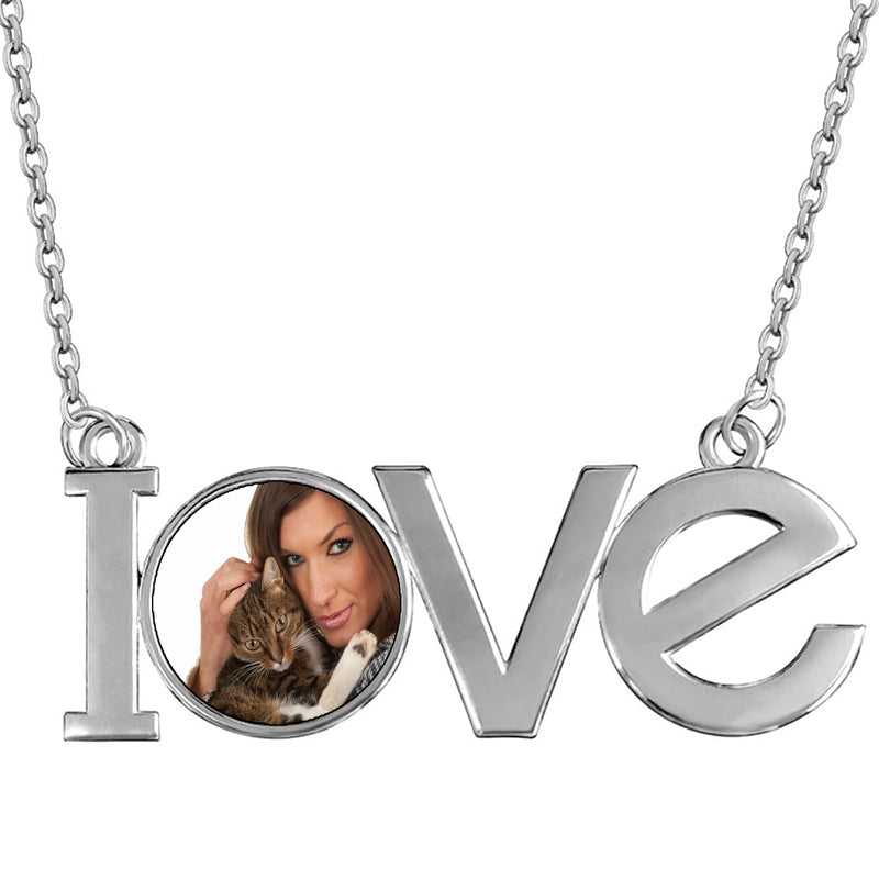 Photo Projection Necklace, Custom Paw Projection Necklace, Custom Picture Inside Jewelry, Personalized Pet Gift, Custom Pet Lover Gifts