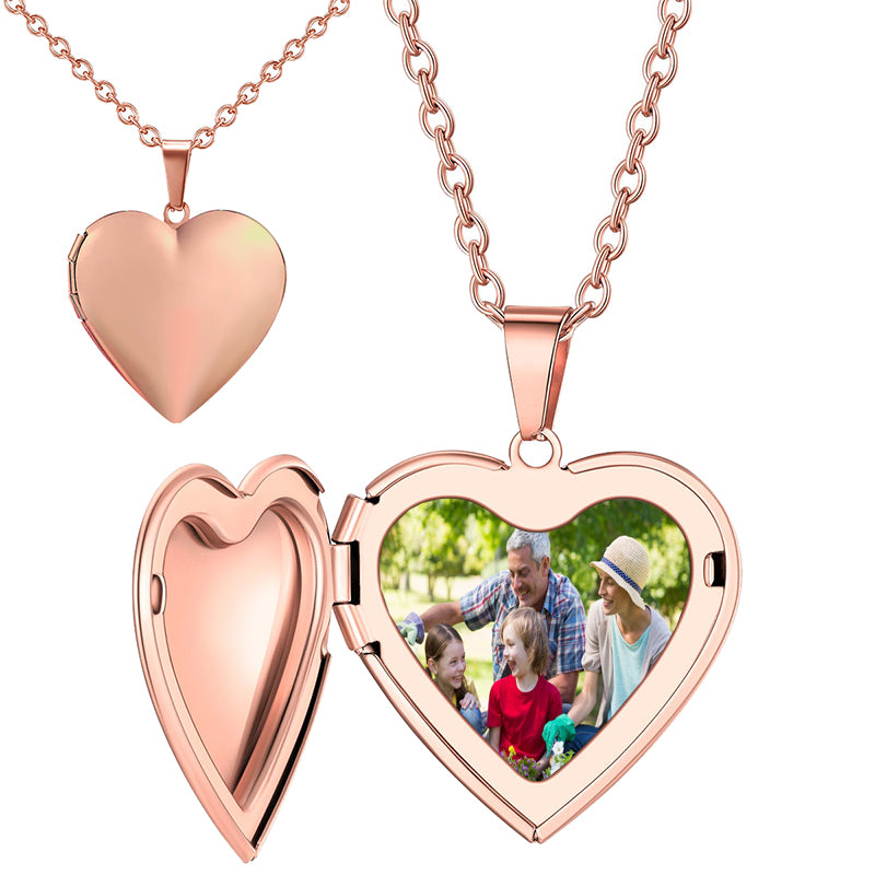 Crystal Photo, Christmas Personalized Necklace Gift, Xmas Customized Gifts for Mom, Women, Wife, Her, Grandma, Great Custom Picture Gifts With Your Own Photo