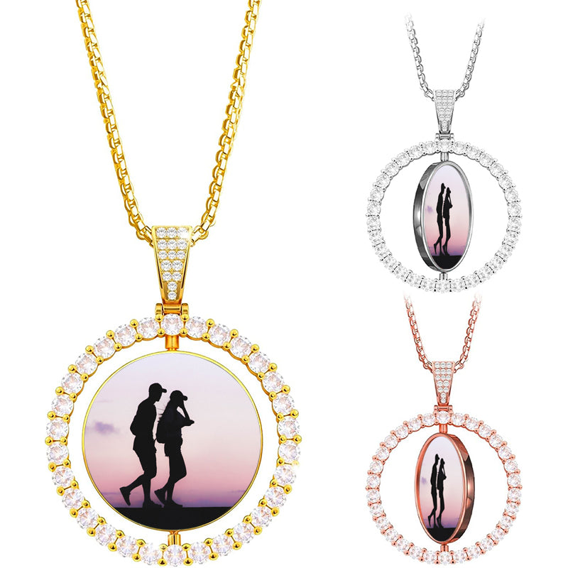 Always In My Heart Personalized Pendant Necklace, Personalized Memorial Gift, Summer Jewelry, Memorial Jewelry, Memorial Necklace