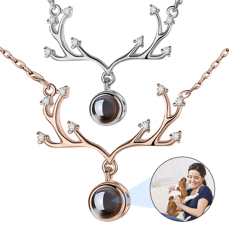 Personalized Photo Pendant Necklace: LARGE Iced Out Cubic Zirconia, Custom Jewelry Gift