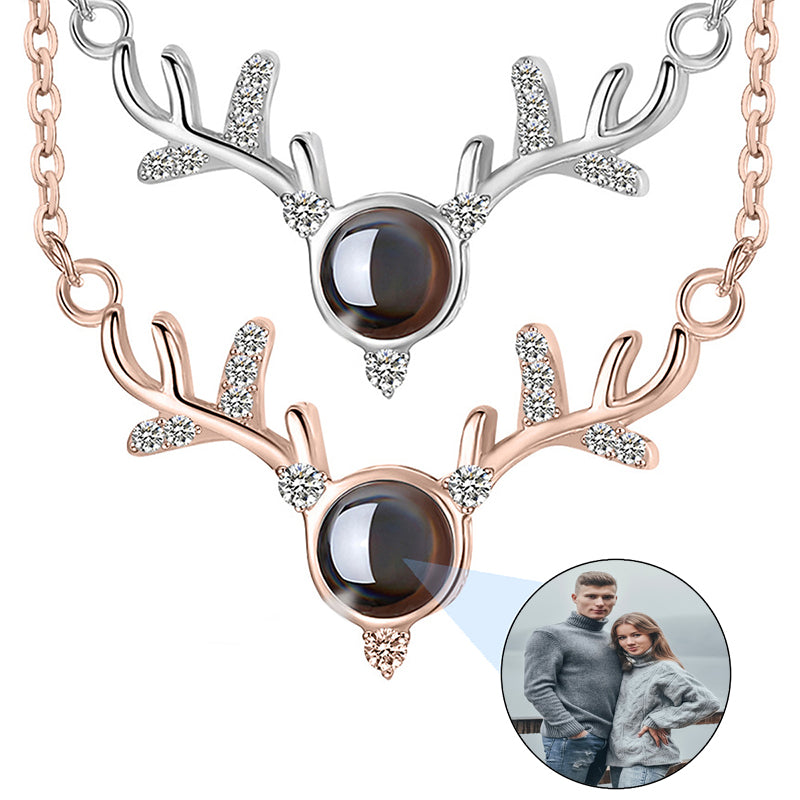 Custom 3D Photo Projection Necklace: Titanium Steel Bar, Personalized Gift