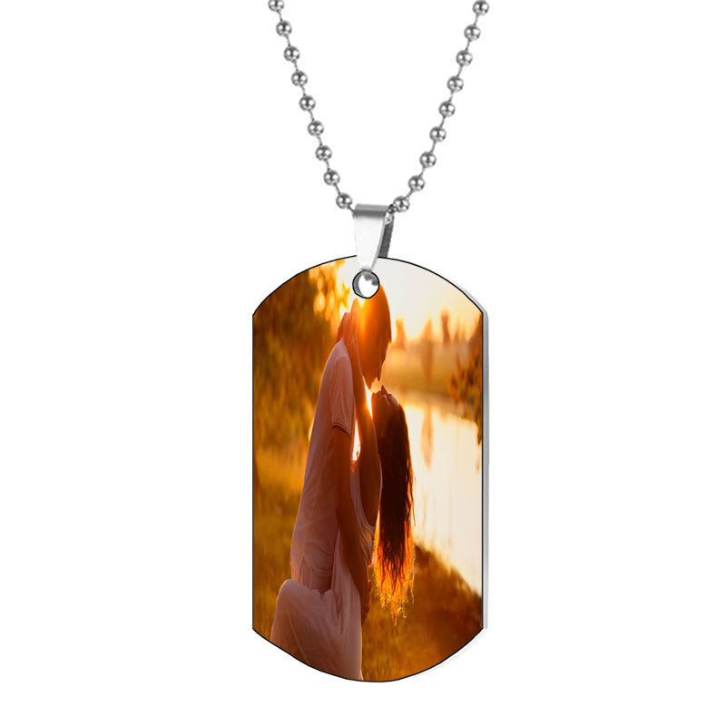 Personalized Silver Teardrop Heart Necklace ¨C Custom Engraved Heart Pendant - Gift For Her | Free Engraving - Ships from USA