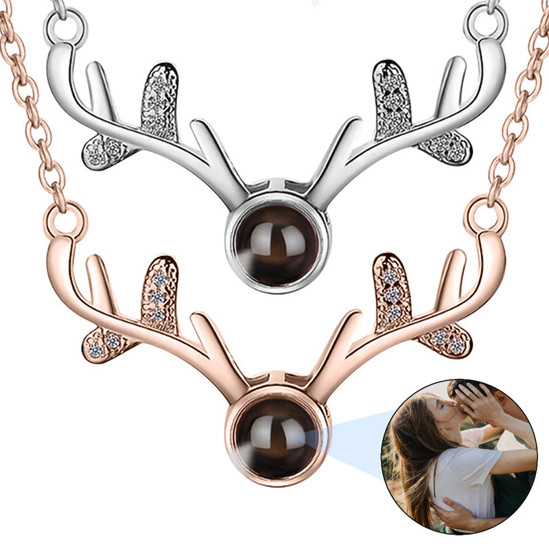 Custom Rose Heart Necklace with Birthstone, Personalized Sterling Silver Double Text Pendant, Gift for Her, Mom or Girlfriend Gift