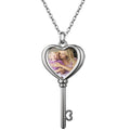 Custom Couple Photo Pendant: Plated, Personalized Engraving