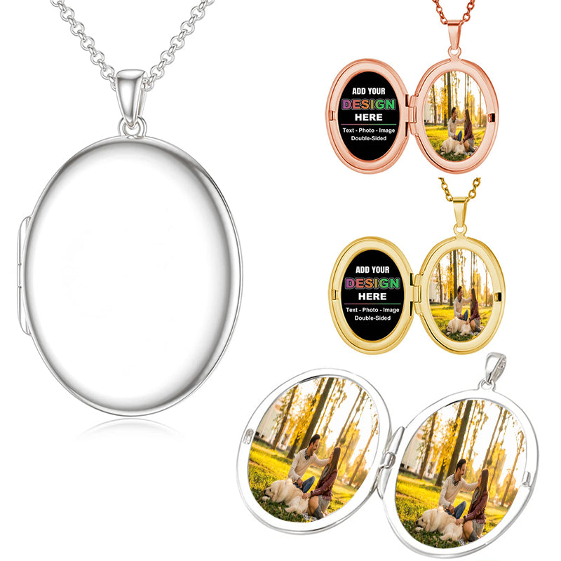 Personalized Cremation Urn Necklace for Ashes Custom Photo/Text/Date Cremation Jewelry Personalized Gifts for Men Women Dog Memorial Gifts Stainless Steel Pendant with Funnel Kit