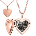 Personalized Heart Locket Necklace,Initial Heart Photo Locket Necklace,Custom Photo Locket with Engraved Initial,Memorable Gift for Her/MOM