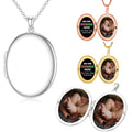 Personalized Photo Necklace - Picture Pendant Real Jewelry- Picture Engraving Necklace Valentines Gift for Him or Her