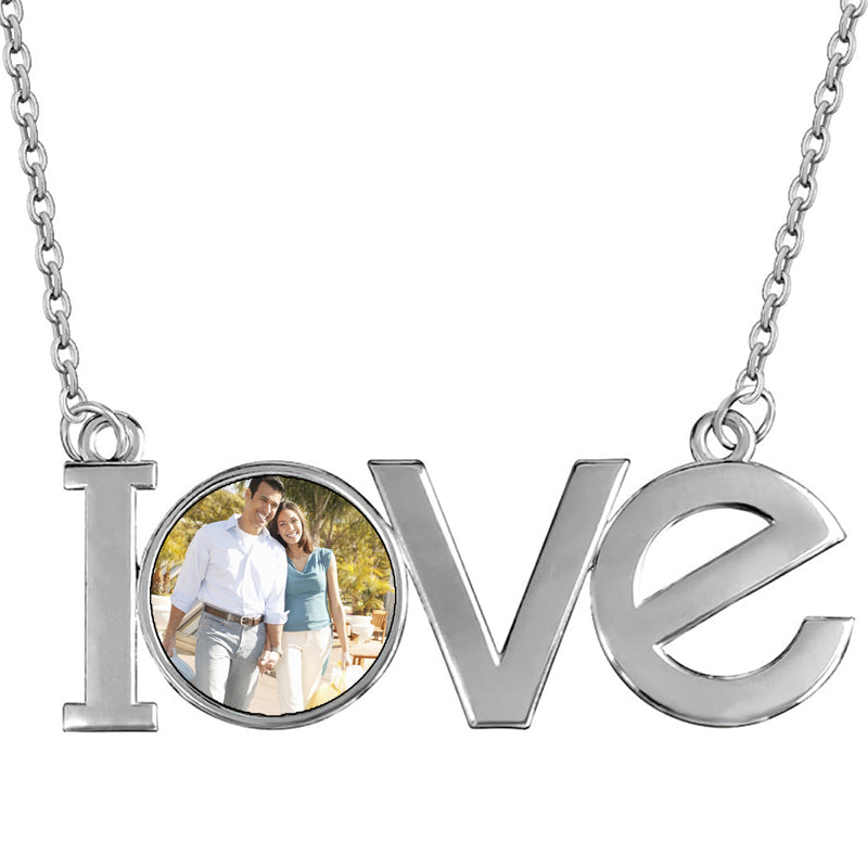 Personalized Military Style Dog Tag Necklace | Custom Photo and Text