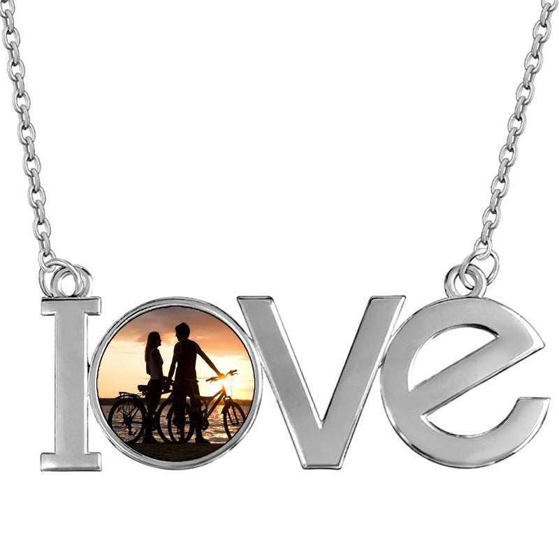 Personalized Old English Name Necklace, Gothic Style, Sterling Silver