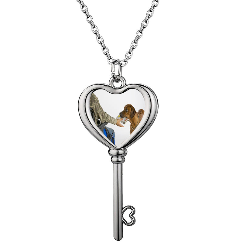 Custom Double Plated Name Necklace: Stainless Steel Figaro Chain