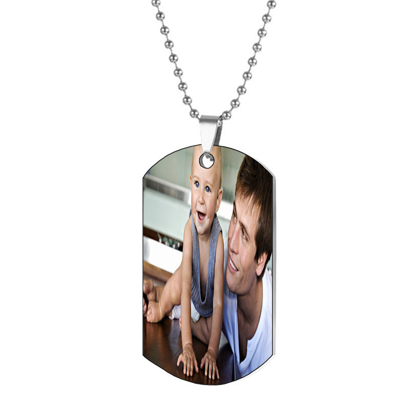 Customized photo box-style necklace, personalized birthstone pendant, a gift for mom, a surprise for your lover, commemorative jewelry