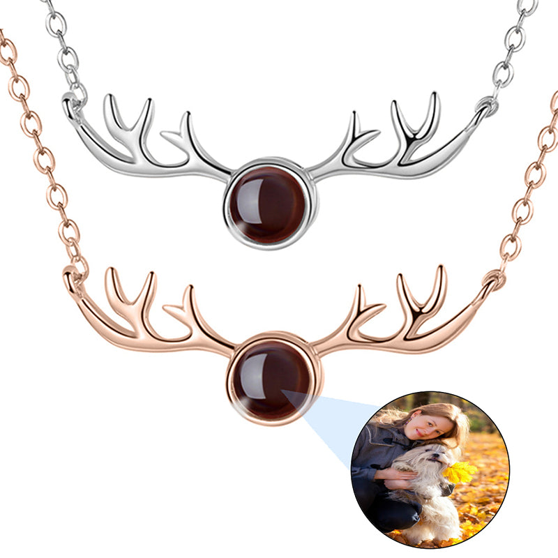 Sunflower Projection Necklace, Personalised Photo Jewellery, Custom Picture Inside Pendant, Memorial Gift for Mum, Birthday Gift