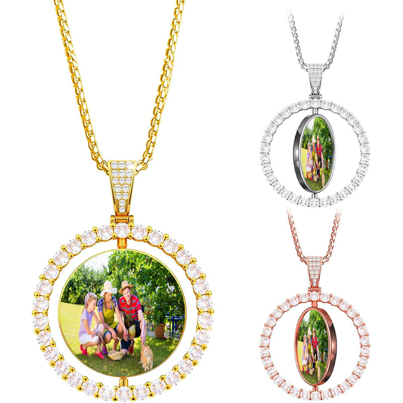 Men Women Personlized Vintage Style Star Tag Necklace | 3MM 5MM Silver Cuban Link Chain | Initial Engraved | Couple Gift