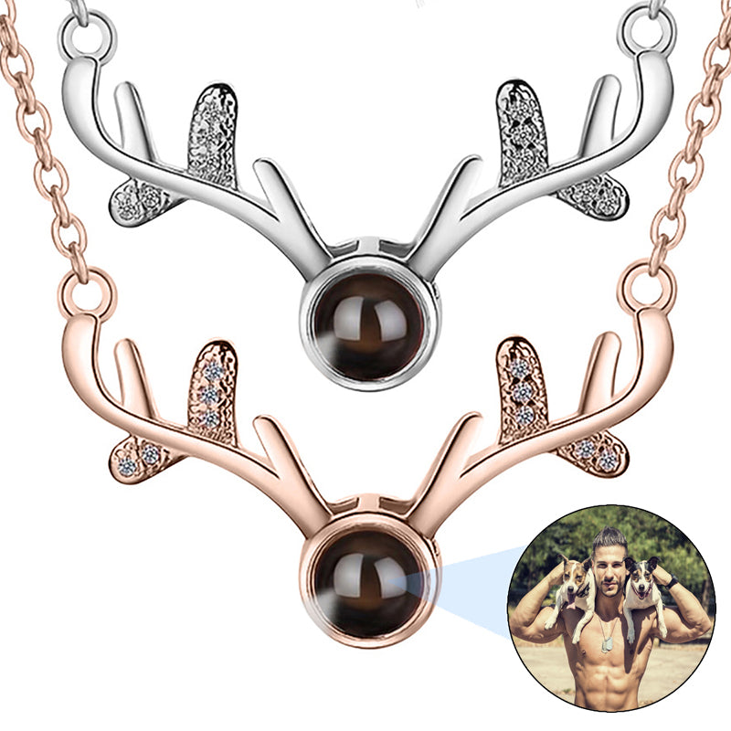 White Moissanite Photo Pendant: Custom Memory Jewelry