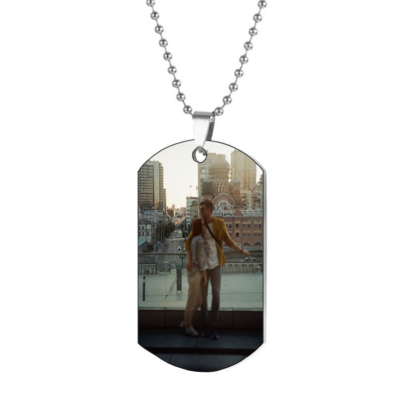 Custom Photo Angel Wings Pendant Necklace, Memorial Keepsake, diamond pendant, hiphop necklace, bling