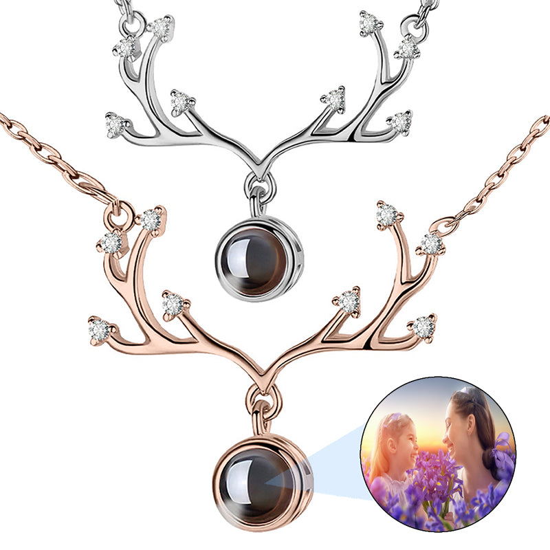 Dainty Initial Necklace with Birthstone, 3D Letter necklace, Personalized Christmas Gift for Mother, Gift for Mom