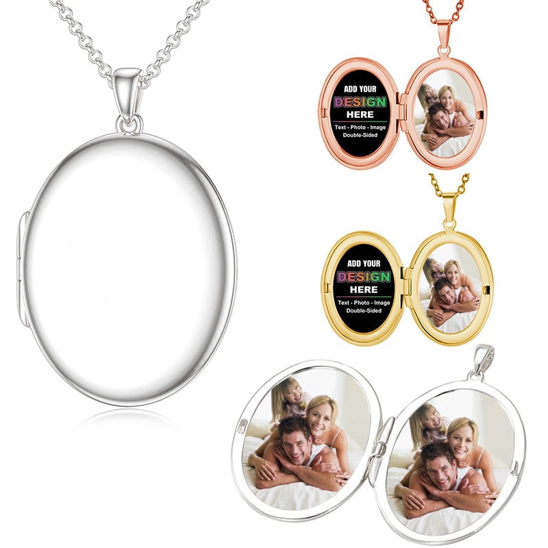 Custom Photo Locket Necklace, Birthstone Pendant ¨C Personalized Gift for Mom, Memorial Jewelry, Gift for Her, Keepsake Necklace