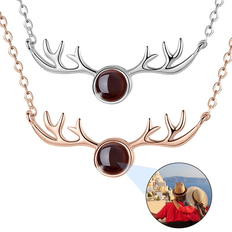 Custom Birthstone Double Name Necklace: Personalized Name Jewelry