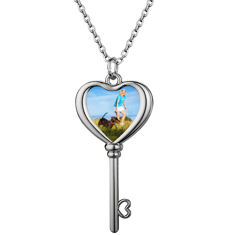 Personalized Projection Photo Necklace,Custom Photo Necklace,Dolphin Photo Necklace,Pet Memorial Gift,Gift for Her