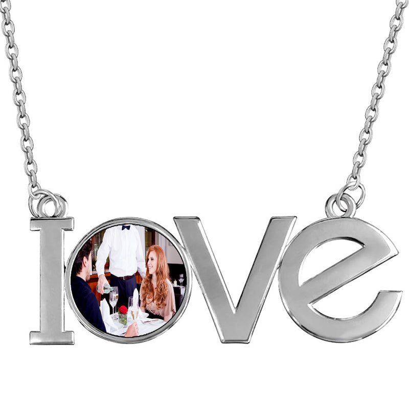 Solid Personalized Name Necklace, Custom Nameplate Pendant, Christmas Gift Her